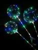 LED -blinkande ballonger nattbelysning bobo boll multicolor dekoration ballong bröllop dekorativ ljus ljusare ballonger med stick1703118