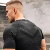 Men Running Tight Short T-shirt Compression Quick Dry T Shirt Male Gym Fitness Bodybuilding Jogging Man Tees Tops Brand Clothing