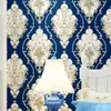 Vermelho azul preto ouro vitoriano clássico europeu floral damasco papel de parede 3d estéreo rolo decoração casa sala estar276z