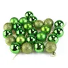 24pcs Green Christmas Ball Bauble Tree Decor Hanging Decorazioni per ornamenti per feste di Natale per la casa