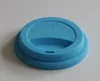 9cm Silicone Cup Lids Creative Mug Cover Food Grade Reusable Tea Coffee Cups Lid Anti-dust Airtight Seal-Cover for 12oz/16ozCups