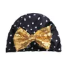 Girls dot sequin bow hats baby girl spring antumn 8 color اطفال كبسولات الهندية القبعة البوهيمية style4906408