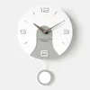الساعات الحائط البندول على مدار الساعة تصميمات حديثة التصميم الشمال الصناعي ديكور زيجاري بسيط الزخرفة YY60WC1