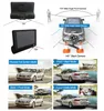 4 tum bil DVR -kamera Kör Video Recorder 3 Lens Dashcam Front 170 ° Bak 140 ° Interiör 120 ° FHD 1080P