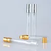 Wholesale quente 200 pcs 10 ml vidro vazio recarregável spray perfume garrafa pequeno parfume atomizador perfume amostras de amostras