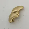 18 Karat vergoldet Metall Halbgesichtsmaske Brosche Hip Hop Style Gesicht Brosche Anzug Revers Pin Für Geschenk Party Hohe Qualität Schmuck