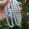 Collier de perles d'eau douce blanches, noué à la main, 2 brins de 7 à 8mm, long de 45 à 55cm, bijoux à la mode, 227U