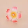 100 teile/los Braut strand urlaub Frangipani Blume Künstliche blumen Hochzeit Party schaum Haar clips schmuck Pins Haar zubehör GRÖßE 7 CM