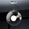 Bubble Glass Ball smidesjärn Vägglampa Enkel modern sänglampa LED -glödlampa Porch Restaurang vardagsrummet Creative E274476420