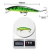 Novo Artificial Loelife Sinking Lure Minnow Laser Crank Baits 10G 28.4cm Bass isca plástico duro jerkbait