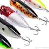 5 PC / 세트 낚시 Topwater 부동 포퍼 Poper 미끼 후크 크랭크 미끼 도구 6.5cm 13g 권총 스피너 베이트 Leurre의 HXL 태클