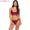 Avidlove Costumi sexy da donna Set sexy Lingerie Set Reggiseno in pizzo Bralette sex shop Set con mutandine lenceria