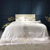 conjuntos de cama de prata branca