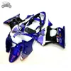 ABS plastfeedningar för Kawasaki Ninja 2000 2001 2002 ZX6R 00 01 02 ZX636 ZX 6R blå injektion kinesisk fairing bodykit