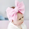 Baby Bowknot Hairband девушки большой лук крест повязки эластичный головной убор дети эластичные ленты для волос Headwrap тюрбан аксессуары для волос GGA2009-2