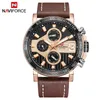 Top Luxury Brand NAVIFORCE Men Sports Watches Men039s Leather Army Military waterproof Watch Man Quartz Clock Relogio Masculino9168973