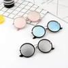 Kids Sunglasses Retro Girls Round Goggles Candy Color Lens Sun Glasses Metal Frame Boy Eyewear Kids Fashion Accessories 7 Colors DHW3740