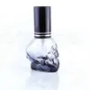 8ml Mini Empty Portable Travel Refillable Bottles Skull Shape Glass Perfume Bottles Sample Parfume Bottle 7Colors