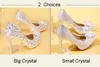 Handmade Sparkly Pointed Toe Diamond Sequined Wedding Dress Shoes Pumps Stiletto Heel Party Pageant Bridal Shoes Evening Prom Guest Women