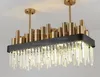 로비 이닝 룸 MYY을위한 새로운 LED 북유럽 철 크리스탈 골드 Cleaer LED 램프 LED Light.Pendant Lights.Pendant Lamp.Pendant 빛