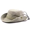 Casquette de pêche homme printemps été maille respirant rétro coton seau chapeau Panama Jungle escalade papa plage Protection solaire casquette