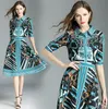 Nieuwe collectie hot koop speciale mode boutique fairy catwalk vrouwelijke taille romantische kant temperament retro chinese stijl elegante getij jurk