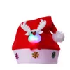 Cappello a cuffia di Natale leggero per adulti Moda Cartoon Morbido peluche Pom Pom Cappello da Babbo Natale WoSnowman Cappelli da festa di Natale TTA2041