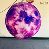 1,5 m de diâmetro inflável Balão Mercúrio e Júpiter Com Faixa de LED Para o Science Museum mostra do evento