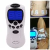 Spedie rapide Keys English Herald Tens 8 pad Agopuntura Gadgets Care Full Body Massager Digital Therapy Machine per il collo posteriore1520486