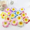 300pcs MOQ Sunny Bright Artificial Plumeria Flower Foam Hair Clips Barrettes Headwear Frangipani Hair Accessories for Women and Kids