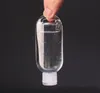 Качественный 30 мл дезинфицирующего дезинфицирующего средства для дезинфицирующей жидкой верхней крышки с ключевым кольцом прозрачной пластиковой бутылки для перемещения