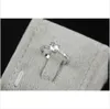 Moda 925 Srebrne obrączki dla kobiet luksusowy 1.2ct Birthstone CZ Pierścień zaręczynowy Korona Rozmiar 4-10
