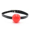 3 Colors BDSM Bondage Toys Open Mouth Soft Gel Ball Gag With Leather Strap Slave Erotic Restraints Sex Toys DHL