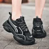 Kobiety luksusowe buty do biegania 3M odblaskowe potrójne czarno -szaro -trenerów sportowców projektantów trampek domowej roboty marka wyprodukowana w Chinach