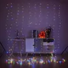 Décorations de vacances Lumières String 300 LED Rideau de fenêtre Twinkle Starry Lights 8 Modes d'éclairage Télécommande pour mariage