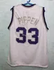 # 33 Scottie Pippen Hamburg Bears High School Retro Classic Basketball Jersey Mens Cousu Personnalisé Numéro et nom Maillots