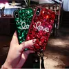 Moda strass rubi amor telefone case para iphone x xr max 6 7 8 plus samsung s8 s9 além de tpu + pc tampa de diamante completo