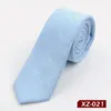 Cotton Neck tie 6cm solid men's 24 colors necktie Fashion cotton ties for Father's Day Men's business tie Christmas266L