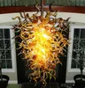Lustre d'art en verre soufflé à la main de plafonniers spéciaux antiques de bâti affleurant pour des ampoules de LED de décoration à la maison