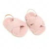 Baby fleece shoes Infant faux fur First Walkers Shoes fashion Soft bottom Toddler Plush Cotton shoes 4 colors