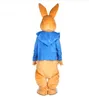 Halloween Peter Rabbit Mascot Costume Top Quality Cartoon Easter Bunny Anime Thème du personnage de Noël Carnaval Party Costumes188S