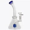 Narghilè Bicchiere di vetro Bong Heady Tubo dell'acqua spesso con banger al quarzo 14mm Tubi gorgogliatore mini impianti di tamponamento dell'olio