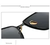 Мужские высококачественные кожаные дизайнерские солнцезащитные очки с солнцезащитными очками квадратный логотип на объективе