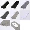 10 Pairs Men's Socks Shallow Mouth invisible five-finger Socks Non-Slip Cotton Short five-toed Male New High Quality1265Q