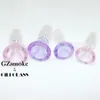 5mm thickess 14.4mm male bowl for glass water bong Ash Cather thick Bowls Glass Bong heavy Colored Dab Rig hookah water pipes