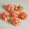 100pcs 10colors 45 cm têtes de fleurs artificielles Carnation en soie Daisy pour décoration de mariage bricolage Fleur Bouquet de mariée8170306