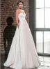 Elegant Sweetheart Satin A Line Wedding Dresses with Lace Jacket Long Sleeves V Neck Floor Length Bridal Gowns Pockets Robe De Mariage