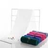 Usine en gros logo personnalisé broderie serviette absorbant la sueur course marathon lingettes coton serviette de sport