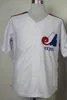 Mens Vintage 1995 Montreal Expos # 12 Tom Brady Бейсбольная майки Мужская дешевый белый синий Том Брэди сшитые рубашки