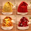 Sequin Christmas Hat Colorful Santa Hat For Holiday Christmas Party Supplies Christmas Decoration Gift Snowflake Santa Claus Hat DBC VT0805